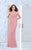 Tarik Ediz - Lace Illusion Jewel Neck Dress 50069 in Pink