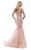 Morrell Maxie - 15456 Ornate Strapless Mermaid Gown In Pink