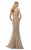 Morrell Maxie - 15534 Sleeveless Lace Sheath Gown In Neutral