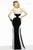 Chic Block Colored Strapless Jersey Gown 7572