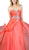 Cinderella Divine - Strapless Pleated Jeweled Sweetheart A-line Dress