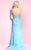 Mac Duggal Couture - 82293 Strapless Embellished Evening Gown In Blue