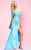 Mac Duggal Couture - 82293 Strapless Embellished Evening Gown In Blue