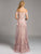 Lara Dresses - Charming Off The Shoulder Long Floral A-line Gown 33211 In Pink