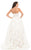 Johnathan Kayne - 7007 Flower Applique Sweetheart Ballgown in White and Neutral