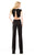 Johnathan Kayne - 7016 Two Piece Jersey Pantsuit in Black