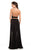 Johnathan Kayne - 7053 Two-Piece Sparkling Halter with Leggings in Black and Gold