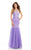 Johnathan Kayne - 7060 Beaded Halter Trumpet Dress in Lavender