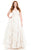 Johnathan Kayne - 7007K Strapless Sweetheart Lace Ballgown in White and Neutral