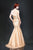 MNM Couture - 7614W Asymmetrical Bejeweled Elegance Evening Gown  In Cham