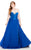 Johnathan Kayne - 7076K Bejeweled Strapless Evening Gown in Blue