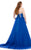 Johnathan Kayne - 7076K Bejeweled Strapless Evening Gown in Blue