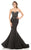 Johnathan Kayne - 7092 Embellished Sweetheart Mermaid Dress in Black