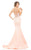 Johnathan Kayne - 7092 Embellished Sweetheart Mermaid Dress in Orange