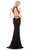 Johnathan Kayne - 7095 Sleeveless Halter Sheath Dress in Black