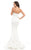Johnathan Kayne - 7101 Straight Across Mermaid Dress in White