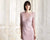 Alexander by Daymor - 761 Embroidered Illusion Bateau Trumpet Dress In Pink