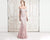 Daymor Couture - 762 Sequined Lace Off-Shoulder Sheath Dress In Pink