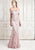 Alexander by Daymor - 762 Sequined Lace Off-Shoulder Sheath Dress In Pink