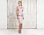 Daymor Couture - 763 Beaded Lace V-neck Sheath Cocktail Dress In Pink