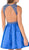 Poly USA - 7640 Sleeveless Beaded Pleated A-line Dress