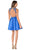 Poly USA - 7640 Sleeveless Beaded Pleated A-line Dress