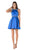 Poly USA - 7640 Sleeveless Beaded Pleated A-line Dress