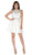 Poly USA - 7640 Sleeveless Beaded Pleated A-line Dress
