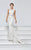 Tarik Ediz - Embellished Sheath Gown 93131 in White