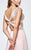 Tarik Ediz - Spliced Bodice Gown 93182 in Pink
