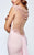 Tarik Ediz - 93183 Floral Appliqued Fitted Gown In Pink