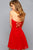 7650 Strapless Sweetheart Twisted Empire Dress