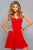 7650 Strapless Sweetheart Twisted Empire Dress