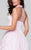 Tarik Ediz - Lace Illusion Halter Neck Dress 50082 in Pink