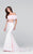 Tarik Ediz - Two-Piece Mermaid Dress 50086 in Pink