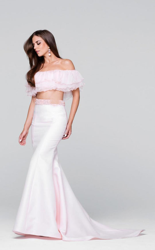 Tarik Ediz - Two-Piece Mermaid Dress 50086 in Pink