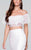 Tarik Ediz - Two Piece Lace Mermaid Dress 50087 in Pink