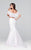 Tarik Ediz - Two Piece Lace Mermaid Dress 50087 in Pink