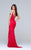 Tarik Ediz - Lace Illusion Neck Dress 50089 in Red