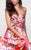 Tarik Ediz - Floral Print Long Dress 50095 in Multi-Color