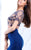 Tarik Ediz - Two Piece Beaded Mermaid Dress 50108 in Blue