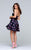 Tarik Ediz - Print Sweetheart Dress 50109 in Pink