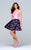 Tarik Ediz - Print Straight Across Neck Dress 50110 in Pink