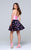 Tarik Ediz - Print Straight Across Neck Dress 50110 in Pink