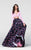 Tarik Ediz - Two-Piece Print V-Neck Dress 50111 in Pink