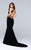 Tarik Ediz - Ornate Halter Neck Long Dress  50115 in Black