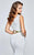 Tarik Ediz - One-Shoulder Lace Long Gown 93138 in White