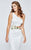 Tarik Ediz - One-Shoulder Lace Long Gown 93138 in White
