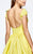 Tarik Ediz - Scoop Neck Ballgown 93141 in Yellow
