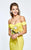 Tarik Ediz - Two-Piece Sweetheart Mermaid Gown 93144 in Yellow